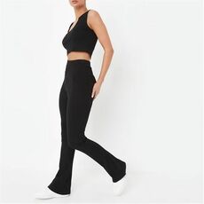 Missguided Rib Flared Trousers