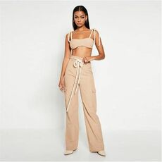 I Saw It First Woven Linen Wide Leg Trouser Co-Ord