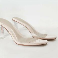 Missguided Clear Heeled Sandals