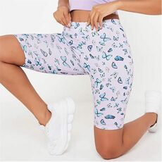 I Saw It First Butterfly Print Cycling Shorts