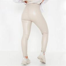 I Saw It First Faux Leather Ruched Bum Leggings