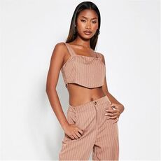 I Saw It First Pinstripe Square Neck Tailored Bralet