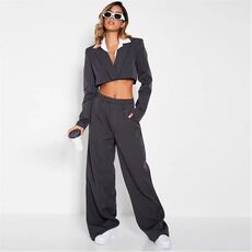 I Saw It First Premium Pleated Wide Leg Trousers