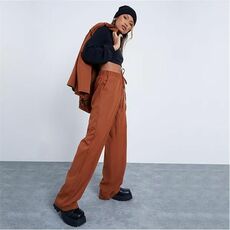 I Saw It First Tie Front Wide Leg Trousers