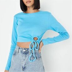 Missguided Rib Tie Side Knit Crop Top_1
