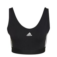 adidas 3-Stripes Crop Top With Removable Pads