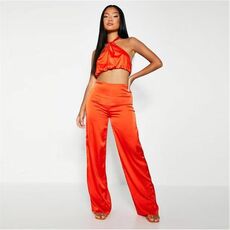 I Saw It First Petite High Waisted Wide Leg Trousers