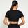 I Saw It First Cotton Ruched High Neck Crop Top_1
