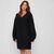 Be You Neck Cable Black Jumper Dress
