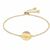 Calvin Klein Ladies Calvin Klein brushed yellow gold crystal  bracelet