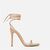 Missguided Faux Leather Lace Up Square Toe Sandals