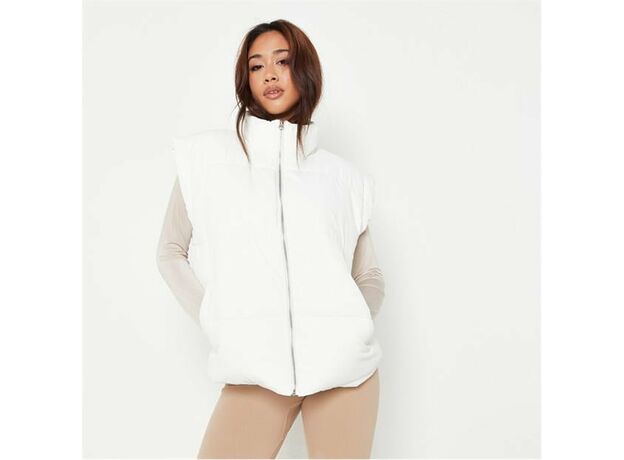 Missguided Funnel Neck Puffer Gilet