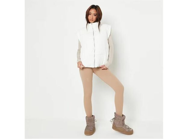 Missguided Funnel Neck Puffer Gilet_0