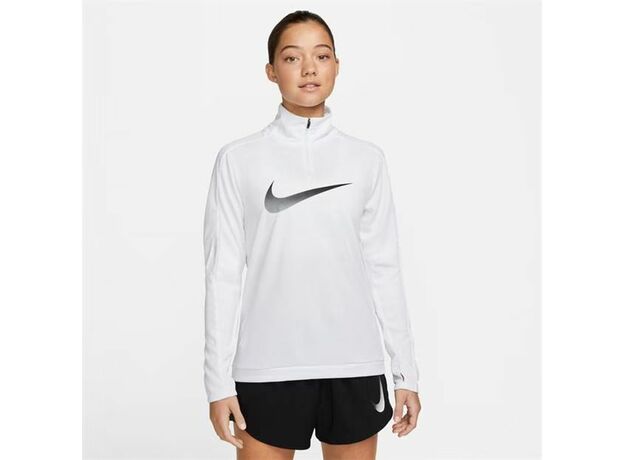 Nike Dri-FIT Swoosh Women's Half-Zip Long Sleeve Top