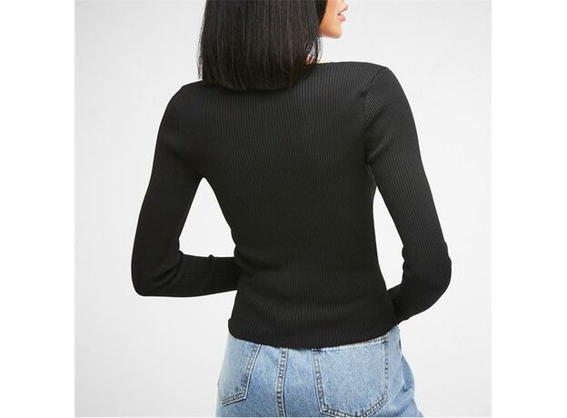Missguided Basic Square Neck Knit Rib Top_2