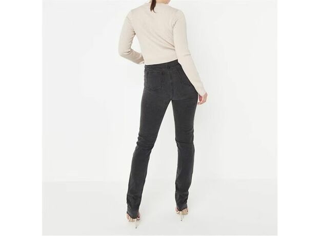 Missguided Tall Distressed Washed Straight Leg Jeans_0