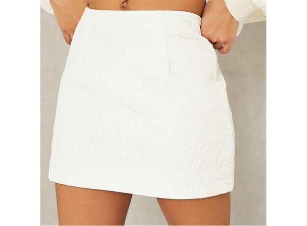 I Saw It First Quilted Mini Skirt With Zip_3