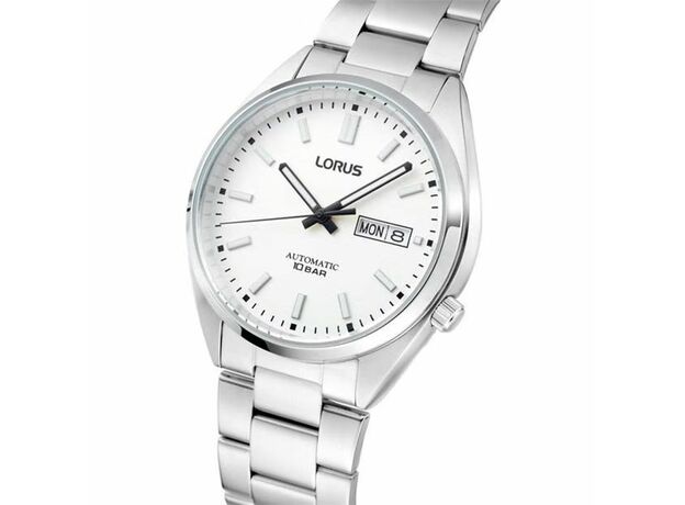 Lorus Gents Lorus Automatic Silver Watch RL497AX9