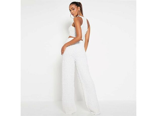 I Saw It First Bubble Fabric Wide Leg Trousers_2