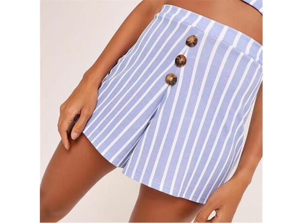 I Saw It First Stripe Button Front Shorts_2