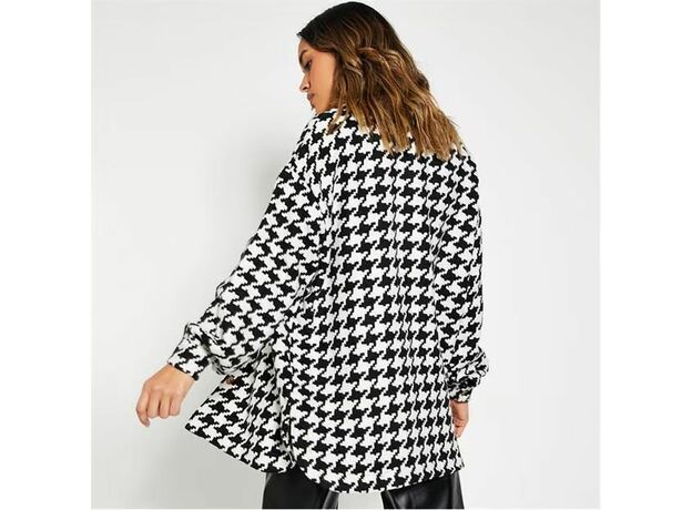I Saw It First Houndstooth Oversized Shacket_1