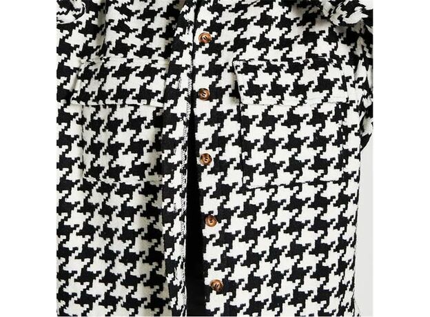 I Saw It First Houndstooth Oversized Shacket_3
