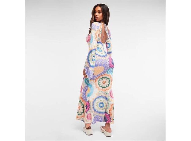 Missguided Printed Low Back Knit Maxi Dress_3