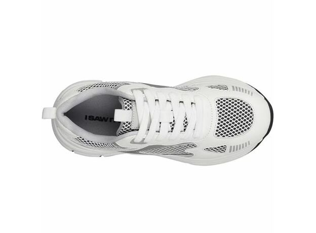 I Saw It First Lace Up Airtex Panel Sports Trainers_1