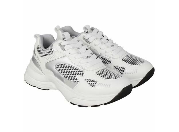 I Saw It First Lace Up Airtex Panel Sports Trainers_3