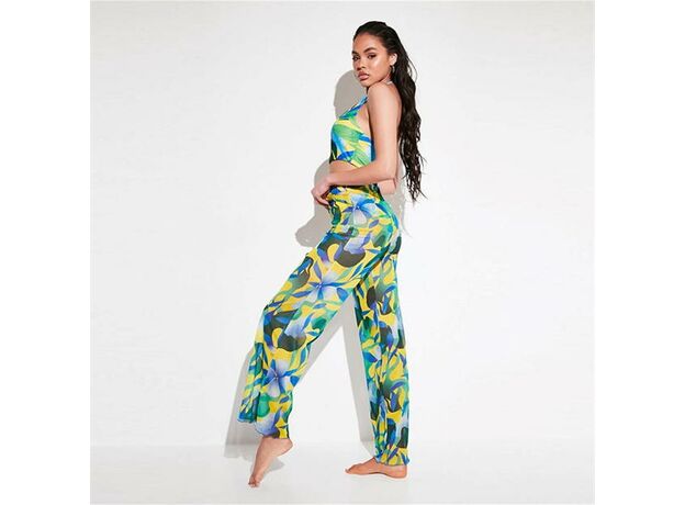 I Saw It First Printed Wide Leg Beach Trousers_1