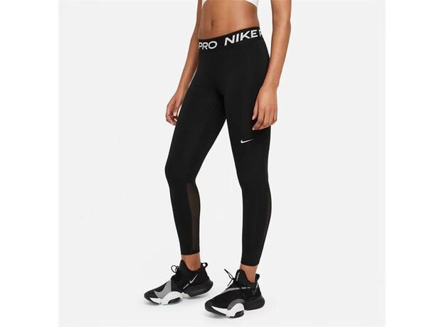 Nike Pro Women's Mid-Rise Mesh-Panelled Leggings_1