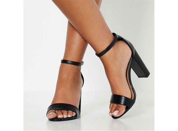 I Saw It First Block Heel Barely There Heeled Sandals_0