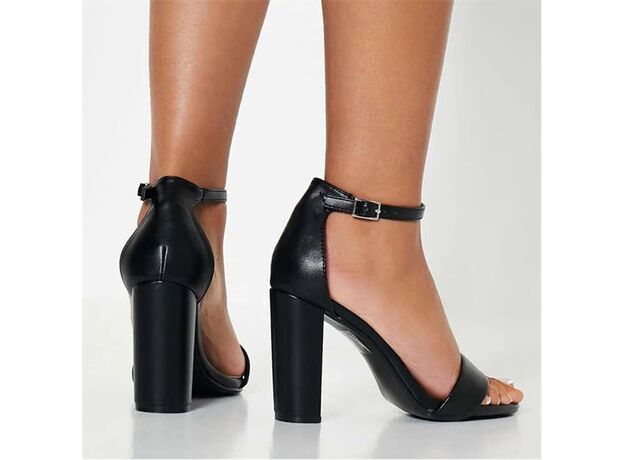 I Saw It First Block Heel Barely There Heeled Sandals_2