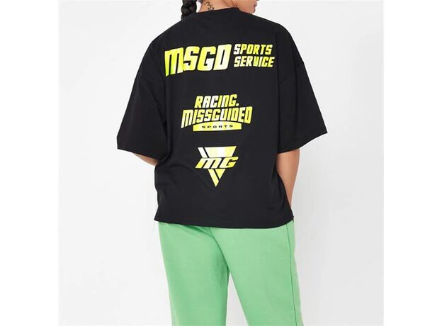 Missguided MSGD Racing Graphic T Shirt_0