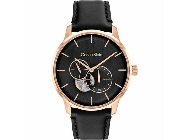 Calvin Klein Gents Calvin Klein Leather Strap Watch