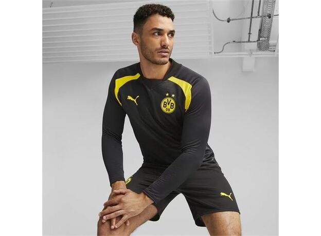Puma Borussia Dortmund Pre Match Long Sleeve Sweater 2023 2024 Adults_0