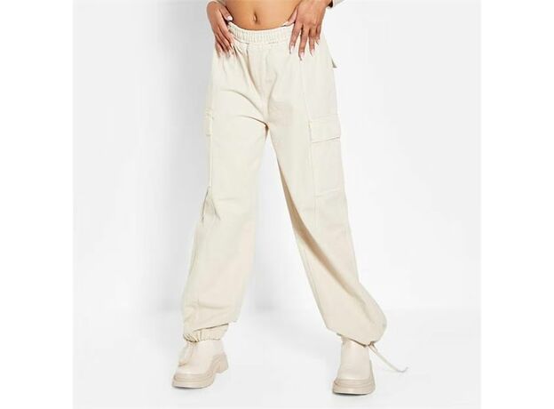 I Saw It First Multi Functional Cuff Elastciated Waist Cargo Jogger_0