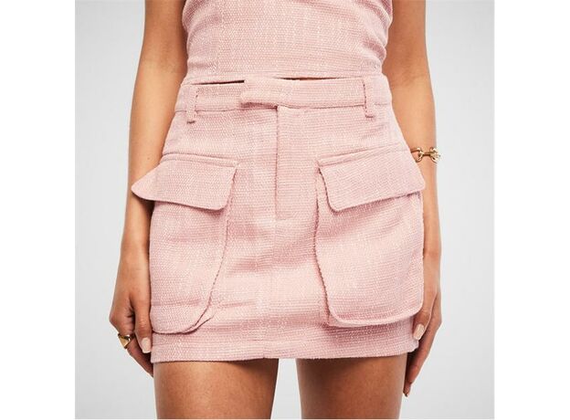 Missguided Co Ord Boucle Pocket Detail Mini Skirt_1