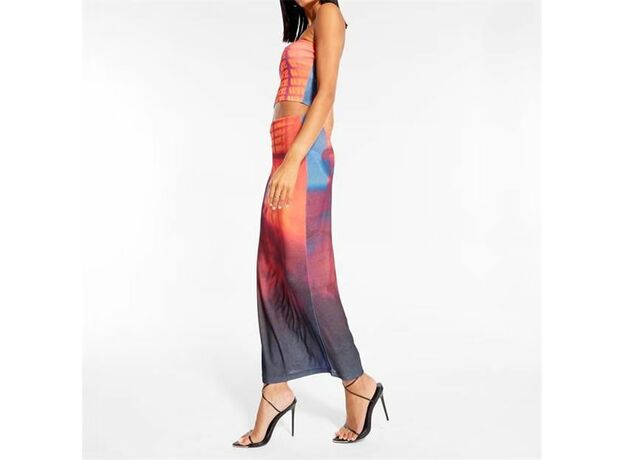 Missguided Co Ord It Was Nice Graphic Print Maxi Skirt_1