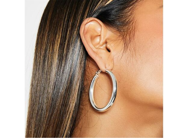 I Saw It First Thick Medium Hoop Earrings