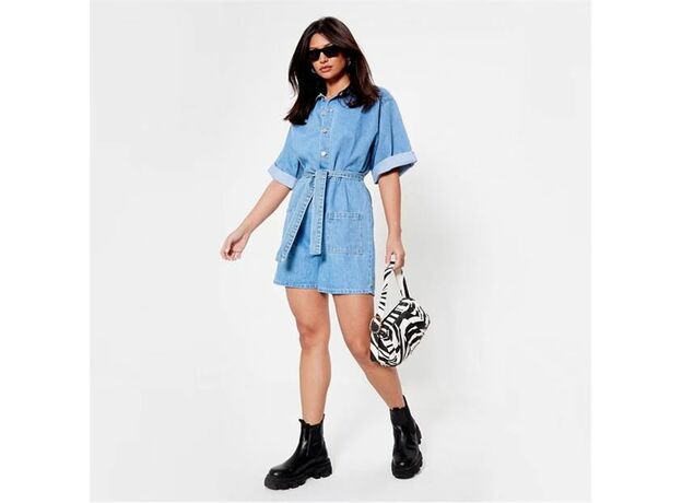 I Saw It First Button Front Belted Denim Playsuit_3