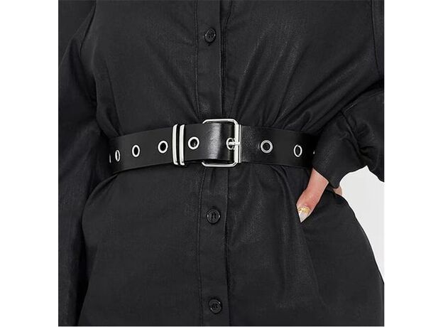 I Saw It First Belt With Silver Eyelets