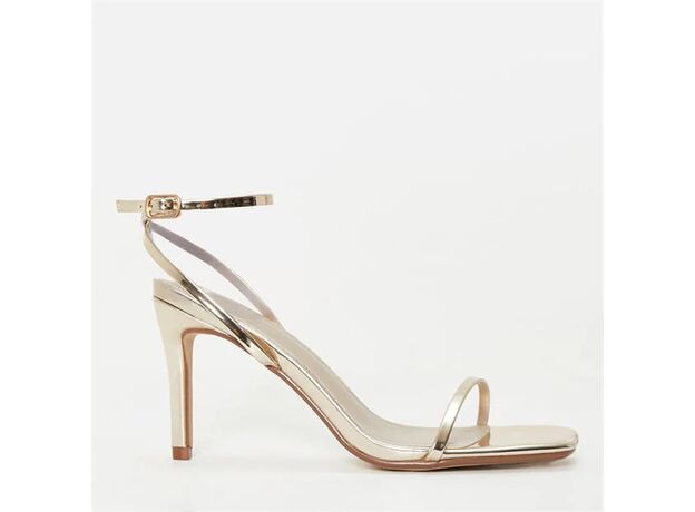 Missguided Square Toe Mid Heeled Sandals