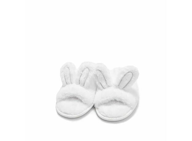 I Saw It First Bunny Ears Soft Fluffy Slippers