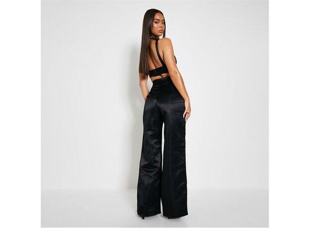 I Saw It First Wide Leg Satin Trousers Co-Ord_2