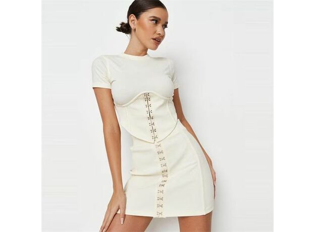 Missguided Rib Corset Top