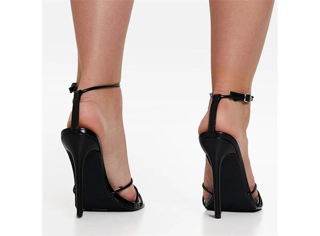 I Saw It First Skinny Strap Knot Barely There Heeled Sandals_1
