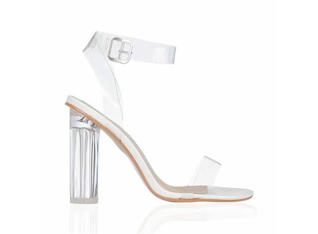 I Saw It First Clear Strap And Perspex Block Heel Sandals_2
