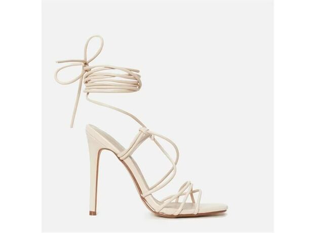 Missguided Knot Tie Lace Up Stiletto Heels