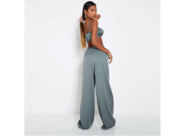 I Saw It First Pinstripe Pleated Wide Leg Trousers_1